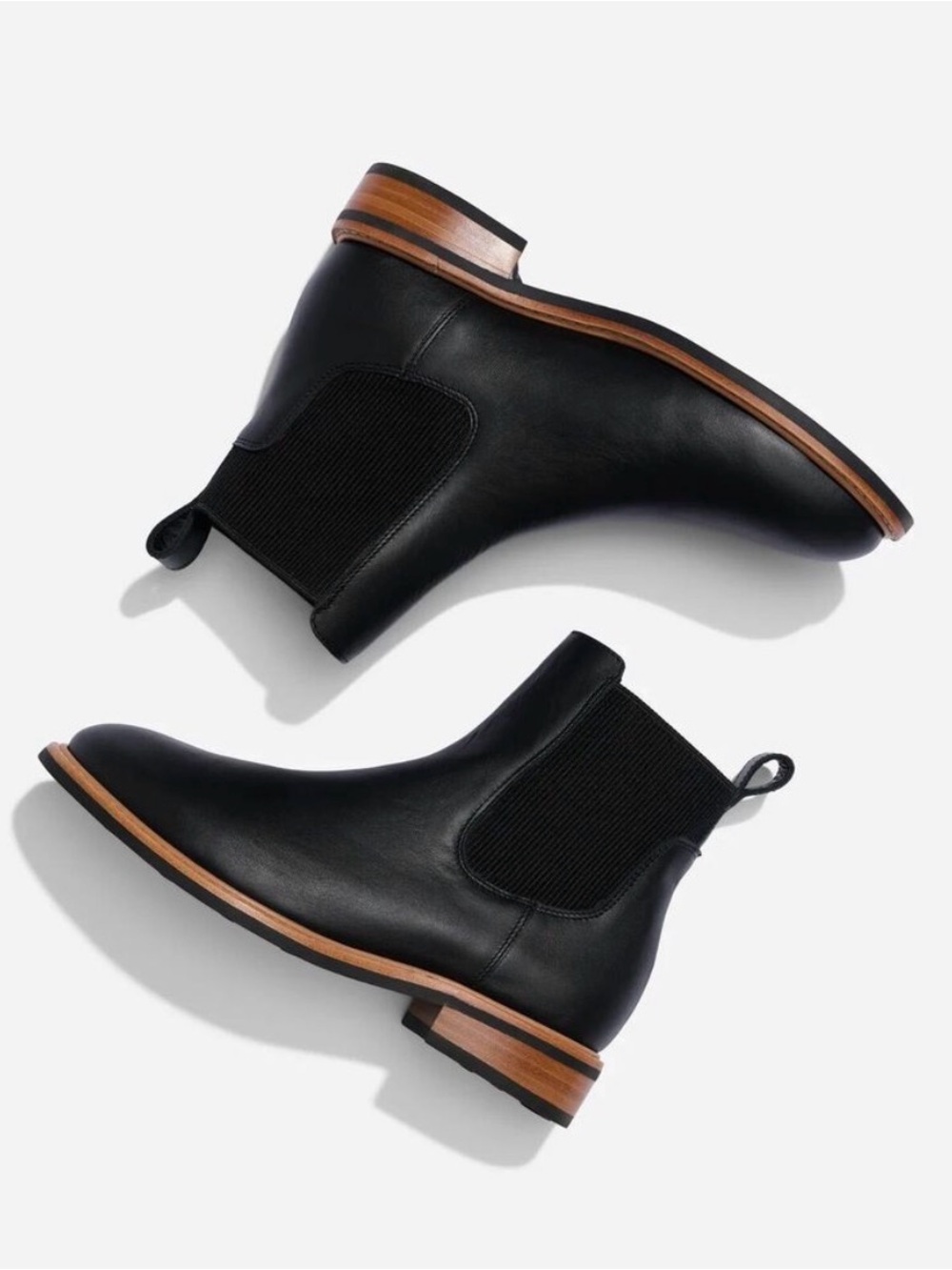 Women's 7.5 Nisolo Carmen Chelsea Boot 2.0 Black Leather NWB